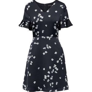 Banana Republic Cocktail formal mini ruffle dress